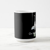 おもしろいな白鷺の鷲のコーヒー・マグ コーヒーマグカップ (中央)