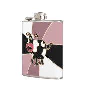 おもしろいな白黒牛芸術 フラスク (左)