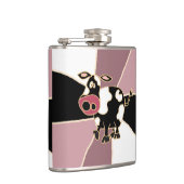 おもしろいな白黒牛芸術 フラスク (右)