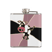 おもしろいな白黒牛芸術 フラスク (裏面)