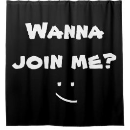 おもしろいな白黒私を結合したいと思って下さい シャワーカーテン