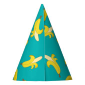 おもしろいな皮をむかれたバナナパターン パーティーハット (裏面)