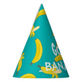 おもしろいな皮をむかれたバナナパターン パーティーハット (左)