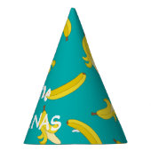 おもしろいな皮をむかれたバナナパターン パーティーハット (右)