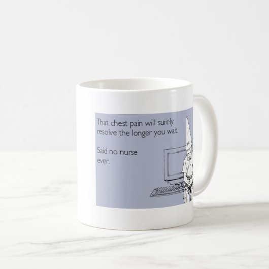 おもしろいな看護のマグ コーヒーマグカップ (正面右)