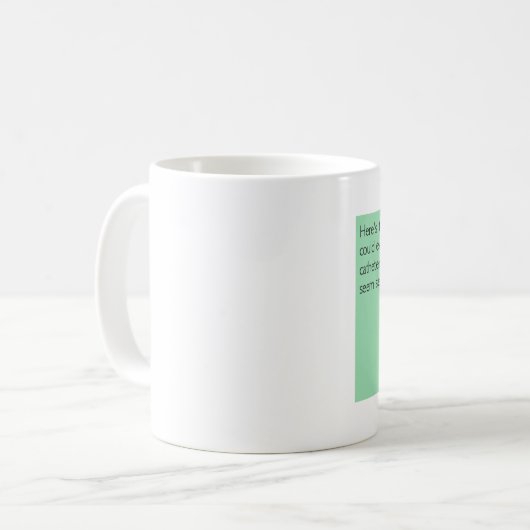 おもしろいな看護のマグ コーヒーマグカップ (正面左)