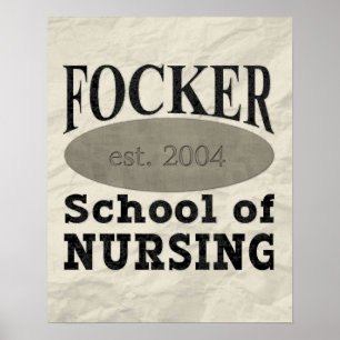 おもしろいな看護のFockerの学校 ポスター