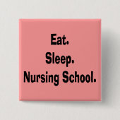 おもしろいな看護学生のギフト 缶バッジ (正面)