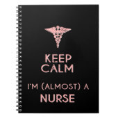 おもしろいな看護学生の看護専門学校の卒業 ノートブック (正面)
