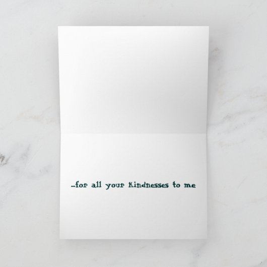 おもしろいな睡眠のラッコのサンキューカード サンキューカード (内部)