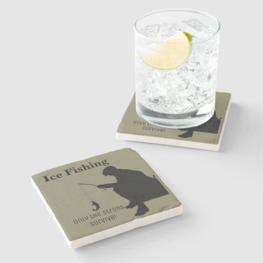 おもしろいな石造りのコースターを採取する氷 ストーンコースター (横)