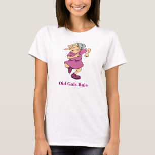 おもしろいな祖母のワイシャツ古いGALSの規則の Tシャツ