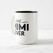 おもしろいな祖母-ベストMimiの常に祖母の引用文 ツートーンマグカップ (正面左)