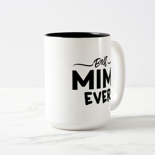 おもしろいな祖母-ベストMimiの常に祖母の引用文 ツートーンマグカップ (正面右)