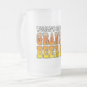 おもしろいな祖父の世界の最も素晴らしい祖父ビール私 フロストグラスビールジョッキ (正面左)