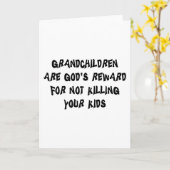 おもしろいな祖父母のギフト カード (黄色い花)