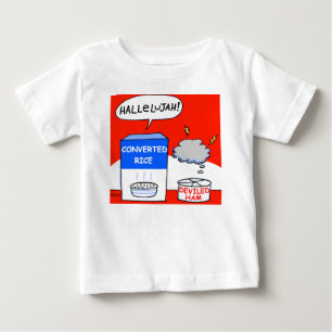 おもしろいな福音のキリスト教の漫画のベビーをきれいにして下さい ベビーTシャツ