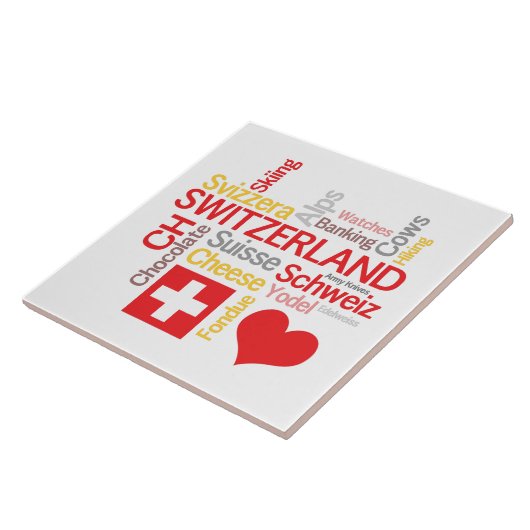 おもしろいな私のお気に入りのなスイスの事 タイル (側面)