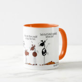 おもしろいな秋の馬の漫画のマグ マグカップ (正面右)