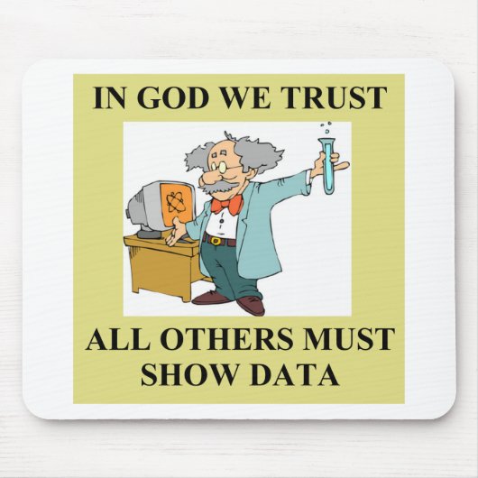 おもしろいな科学の冗談 マウスパッド (正面)