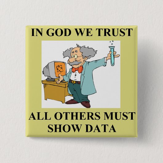 おもしろいな科学の冗談 缶バッジ (正面)