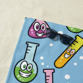 おもしろいな科学パターンカスタムなモノグラムのビーチタオル ビーチタオル (インサイチュ)