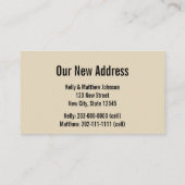 おもしろいな移動発表の住所挿入物 エンクロージャーカード (裏面)