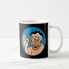 おもしろいな穴居人のコーヒー・マグ コーヒーマグカップ
