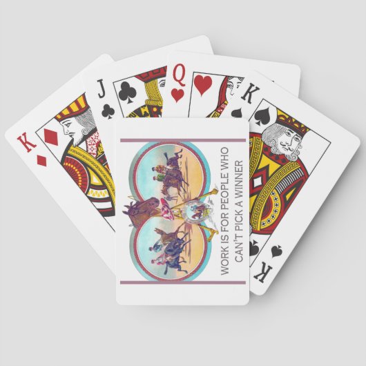 おもしろいな競馬-仕事はできない人々のためです トランプ (裏面)