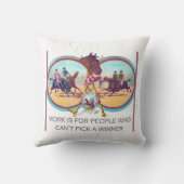 おもしろいな競馬-勝つことができない人々のために働かせて下さい クッション (裏面)