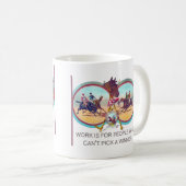 おもしろいな競馬-勝つことができない人々のために働かせて下さい コーヒーマグカップ (正面右)