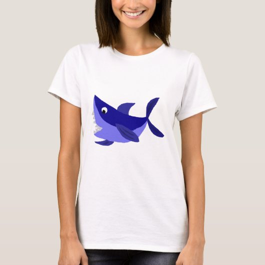 おもしろいな笑った鮫の芸術 Tシャツ (正面)