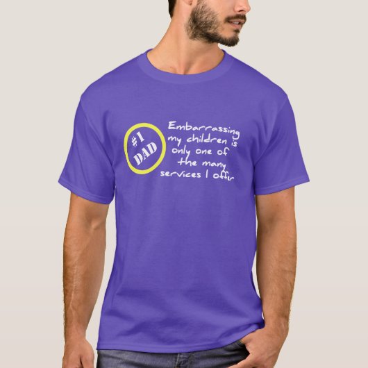 おもしろいな第1パパのTシャツ Tシャツ (正面)