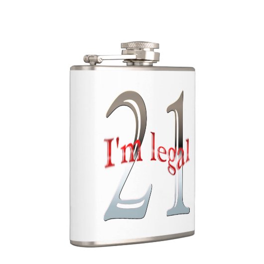 おもしろいな第21誕生日21歳の|の私は法的です フラスク (右)