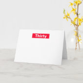 おもしろいな第30誕生日30歳の カード (黄色い花)