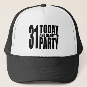 おもしろいな第31誕生日: 31今日パーティを楽しむために用意すれば キャップ