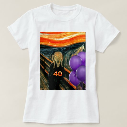 おもしろいな第40誕生日 Tシャツ (デザイン正面)