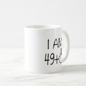 おもしろいな第50誕生日のコーヒー・マグ コーヒーマグカップ (正面右)