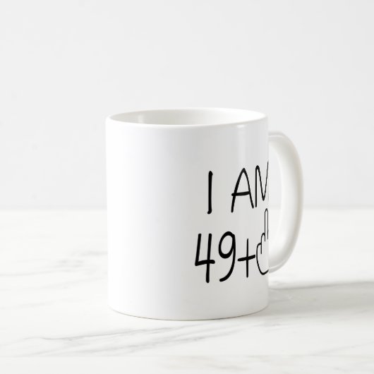 おもしろいな第50誕生日のコーヒー・マグ コーヒーマグカップ (正面右)