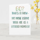 おもしろいな第60誕生日のデザイン カード (黄色い花)