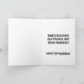 おもしろいな第73誕生日 カード (内部)