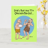 おもしろいな第77誕生日 カード (黄色い花)