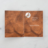 おもしろいな第84、八十四の誕生日の遠ぼえのコヨーテ カード (内部)