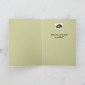 おもしろいな第93誕生日はラブラドル・レトリーバー犬をカスタマイズ カード (内部)