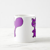 おもしろいな紫色のリスの漫画 コーヒーマグカップ (中央)