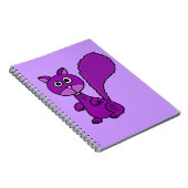 おもしろいな紫色のリスの漫画 ノートブック (右側)