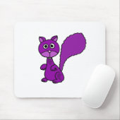 おもしろいな紫色のリスの漫画 マウスパッド (マウス)