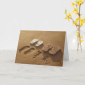 おもしろいな結婚式または婚約のお祝いカード カード (黄色い花)