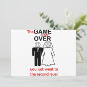 おもしろいな結婚式招待状 招待状 (スタンド正面)