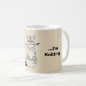 おもしろいな編機械のマグ コーヒーマグカップ (正面右)